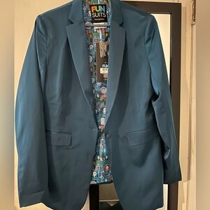 Disney Blue Blazer with Character Print